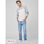 Мужская Рубашка GUESS Factory (Mando Slit Shirt) 58262-01 Pure Белый Мульти