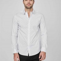 Мужская Рубашка (Benji Geo Shirt) 58443-01 Pure Белый
