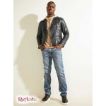 Чоловіча Куртка GUESS (Leather Biker Jacket) 64693-01 Реактивний Чорний Чоловіча Куртка GUESS (Leather Biker Jacket) 64693-01 Реактивний Чорний