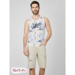Чоловічий Танк GUESS Factory (Sonny Tank) 64183-01 Pure Білий Мульті