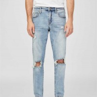 Мужские Джинсы (Jake Destroyed Skinny Jeans) 58333-01 Свет Разрушают Мыть
