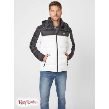 Мужская Куртка (Arvin Color-Block Puffer Jacket) 53683-01 Pure Белый