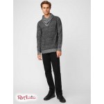 Мужской Свитер GUESS Factory (Clay Shawl Zip Sweater) 37413-01 Темный Charcoal Heather