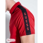 Чоловіче Поло GUESS (Pique Logo-Taping Polo) 41863-01 Chili Червоний