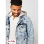 Чоловіча Куртка GUESS Factory (Harold Hooded Denim Jacket) 63783-01 Світлий WПопелясто-Сірий