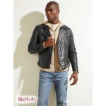 Чоловіча Куртка GUESS (Leather Biker Jacket) 64693-01 Реактивний Чорний Чоловіча Куртка GUESS (Leather Biker Jacket) 64693-01 Реактивний Чорний