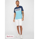 Чоловіча Футболка GUESS Factory (Lanley Logo Tee) 58463-01 Silk Синій