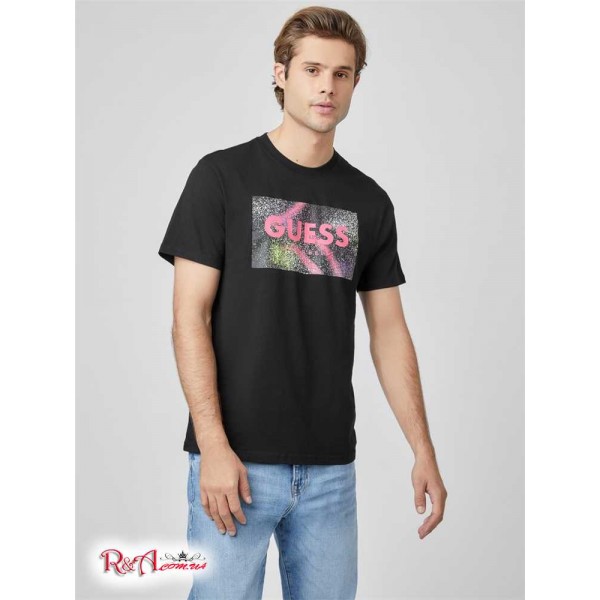Чоловічий Бокс GUESS Factory (Splatterbox Logo Tee) 58213-01 Jet Black