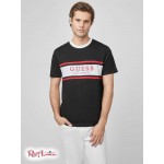 Мужская Футболка GUESS Factory (Bort Logo Tee) 58203-01 Реактивний Черный