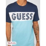 Чоловіча Футболка GUESS Factory (Lanley Logo Tee) 58463-01 Silk Синій