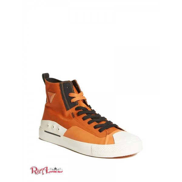 Мужские Сникерсы GUESS (Ederle High-Top Sneakers) 60163-01 Оранжевый Мульти Fabric