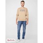 Мужской Пуловер GUESS Factory (Porter Embroidered Logo Pullover) 37283-01 Toasted Taupe