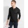 Хенли Warehouse Long-Sleeve для Мужчин 41893-01 Реактивний Черный Мульти