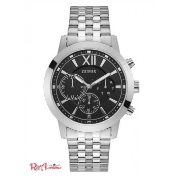 Чоловічий Годинник (Silver-Tone And Black Chrono-Look Multifunction Watch) 42663-01 Срібло