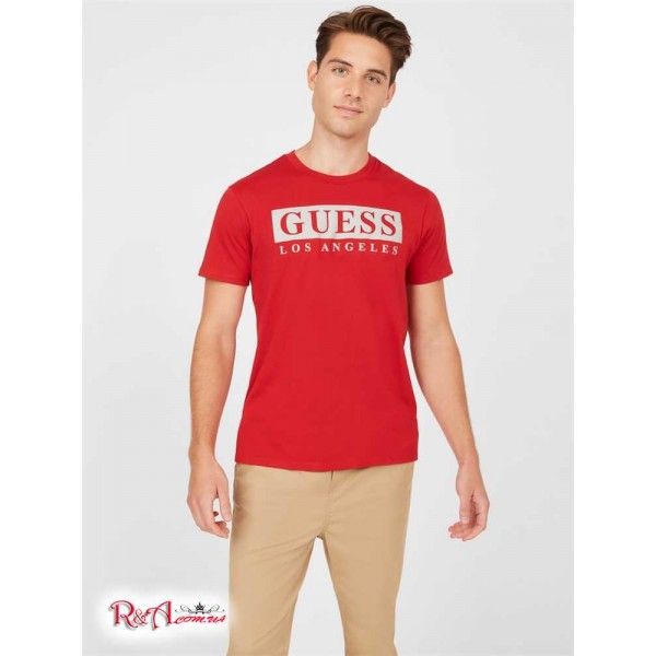 Мужская Футболка GUESS Factory (Greg Logo Tee) 37473-01 Varsity Красный