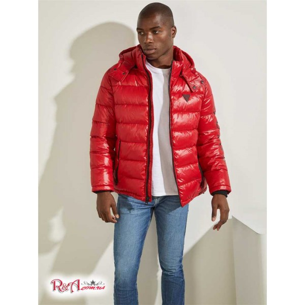 GUESS Anthony Logo Puffer Jacket 59783 01 Chili R A