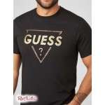 Чоловіча Футболка GUESS Factory (Lenny Logo Tee) 58373-01 Реактивний Чорний
