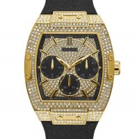 Мужские Часы (Gold-Tone Crystal Multifunction Watch) 56223-01 Черный Мужские Часы (Gold-Tone Crystal Multifunction Watch) 56223-01 Черный