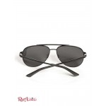 Мужские Солнцезащитные Очки GUESS Factory (Textured Metal Aviator Sunglasses) 64053-01 Черный