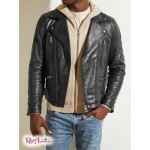 Чоловіча Куртка GUESS (Leather Biker Jacket) 64693-01 Реактивний Чорний Чоловіча Куртка GUESS (Leather Biker Jacket) 64693-01 Реактивний Чорний