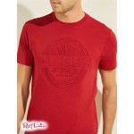 Мужская Футболка GUESS (Crest Logo Tee) 59623-01 Chili Красный