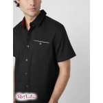 Чоловіча Сорочка GUESS Factory (Magnus Shirt) 64023-01 Реактивний Чорний