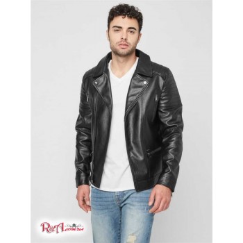 Чоловіча Куртка (Shelly Faux-Leather Moto Jacket) 63763-01 Jet Black