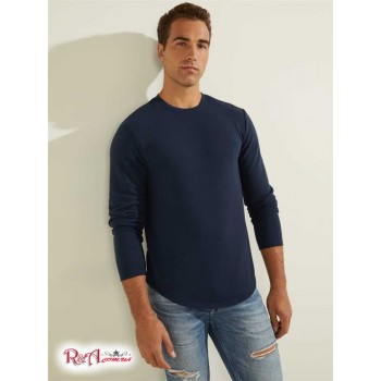 Чоловічий Crewneck (Textured Jersey Crewneck) 41853-01 Silk Синій