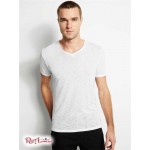 Мужская Футболка GUESS (Gauze V-Neck Tee) 41923-01 Pure Белый