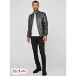 Мужская Куртка GUESS Factory (Baron Faux-Leather Moto Jacket) 58223-01 Оливковый Night
