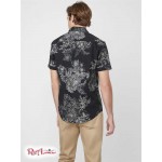 Мужская Рубашка GUESS Factory (Ernie Printed Shirt) 63863-01 Реактивний Черный