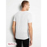 Мужская Футболка GUESS (Gauze V-Neck Tee) 41923-01 Pure Белый