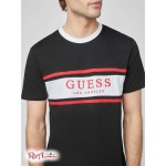 Мужская Футболка GUESS Factory (Bort Logo Tee) 58203-01 Реактивний Черный