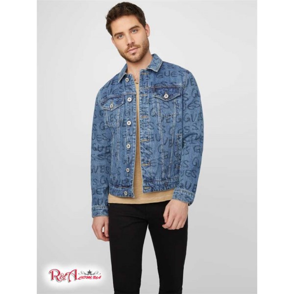 Чоловіча Куртка GUESS Factory (Joshua Logo Denim Jacket) 63833-01 Light Wash Чоловіча Куртка GUESS Factory (Joshua Logo Denim Jacket) 63833-01 Light Wash