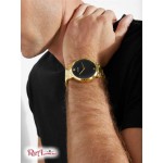 Мужские Часы GUESS (Gold-Tone and Black Diamond Analog Watch) 41344-01 Золото