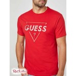 Чоловіча Футболка GUESS Factory (Lenny Logo Tee) 58374-01 Varsity Червоний