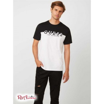 Чоловіча Футболка (Davion Color-Block Logo Tee) 53704-01 Реактивний Чорний