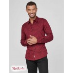 Чоловіча Сорочка GUESS Factory (Jonas Jacquard Floral Shirt) 58454-01 Rugby Червоний Мульті