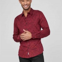 Чоловіча Сорочка (Jonas Jacquard Floral Shirt) 58454-01 Rugby Червоний Мульті