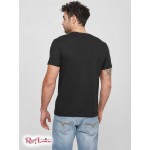 Чоловіча Футболка GUESS Factory (Shane Floral Logo Tee) 63944-01 Реактивний Чорний