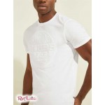 Мужская Футболка GUESS (Crest Logo Tee) 59624-01 Pure Белый