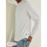 Мужской Crewneck GUESS (Textured Jersey Crewneck) 59474-01 Pure Белый Мульти