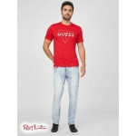 Чоловіча Футболка GUESS Factory (Lenny Logo Tee) 58374-01 Varsity Червоний