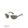 Мужские Солнцезащитные Очки (Narrow Oval Sunglasses) 64104-01 Shiny Золотой/Зеленый