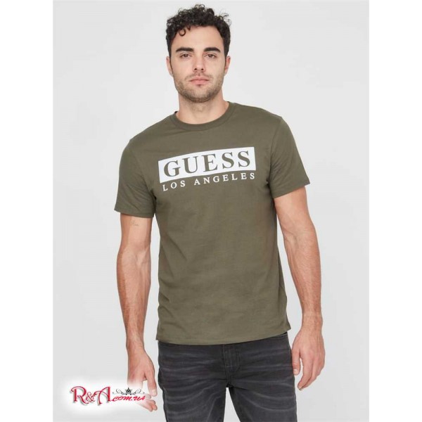 Мужская Футболка GUESS Factory (Greg Logo Tee) 58504-01 Spooky Forest