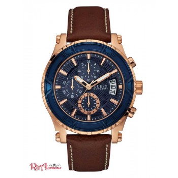 Чоловічий Годинник (Brown and Rose Gold-Tone Leather Sport Watch) 41424-01