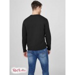 Чоловічий Лонгслів GUESS Factory (Champ Long-Sleeve Logo Tee) 58104-01 Реактивний Чорний