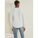 Мужской Crewneck GUESS (Textured Jersey Crewneck) 59474-01 Pure Белый Мульти