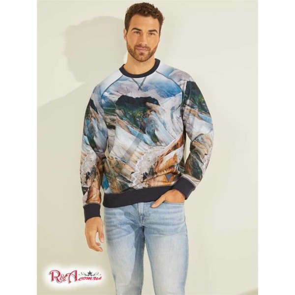 Чоловічий Світшот GUESS (Eco Willis Sweatshirt) 59504-01 Mountain Print