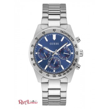 Чоловічий Годинник (Silver-Tone And Blue Tachymeter Watch) 60024-01 Multi